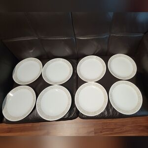Vintage Corelle WOODLAND 10 Inch  Dinner Plates Set Of 8